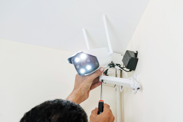 Home Professional CCTV cameras installed for property security